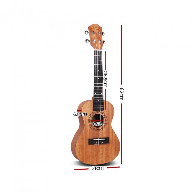 23 Inch Concert Ukulele Mahogany Ukeleles Uke Hawaii Guitar Image 2