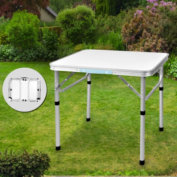 Picnic Party Camping Portable Folding Aluminum Table Image 2