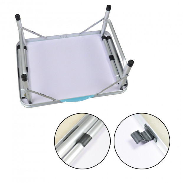 Picnic Party Camping Portable Folding Aluminum Table Image 3