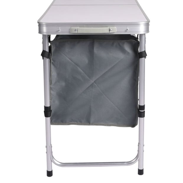 Folding Camping Table Aluminium Portable Outdoor Storage Organizer Image 6