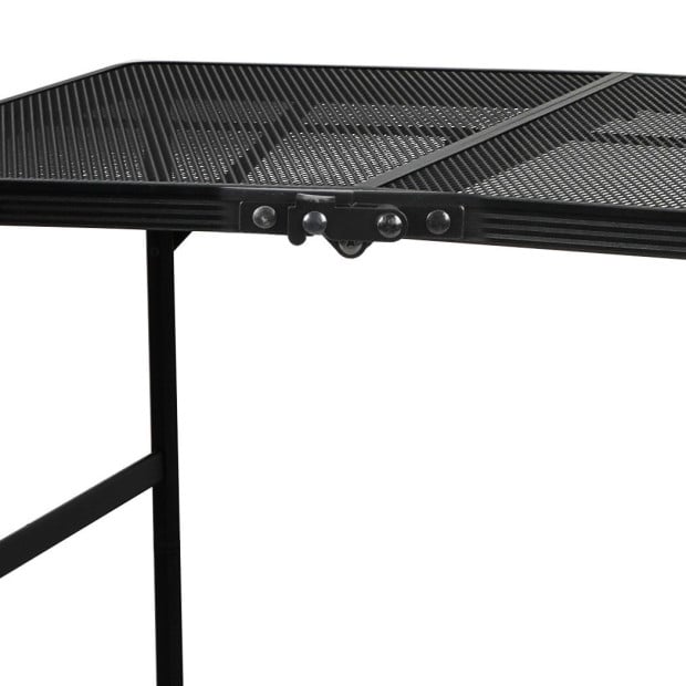 Grill Table BBQ Camping Outdoor Foldable Portable Picnic Black Image 4