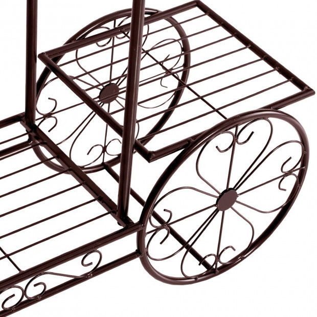 Bronze Outdoor Indoor Pot Plant Stand Garden Decor Flower Rack Image 5