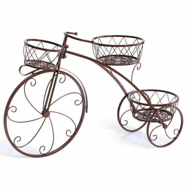 2x Metal Plant Stand Pot Planter Garden Decor Flower Rack
