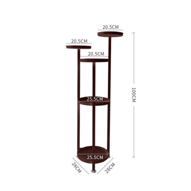 Plant Stand Outdoor Indoor Flower Pots Rack Garden Shelf Black 100CM Image 3