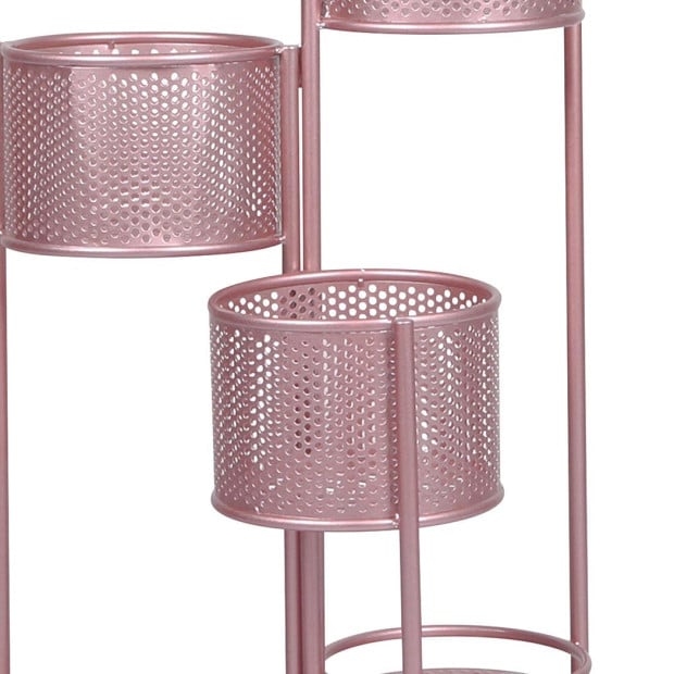 6 Tier Plant Stand Swivel Outdoor Indoor Metal Flower Shelf Rack Image 5