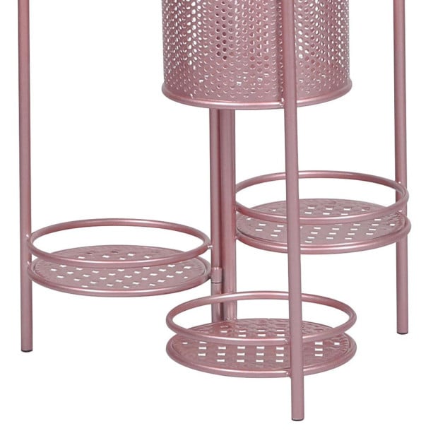 6 Tier Plant Stand Swivel Outdoor Indoor Metal Flower Shelf Rack Image 6