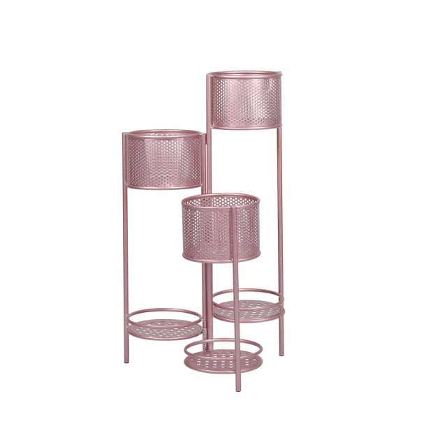 6 Tier Plant Stand Swivel Outdoor Indoor Metal Flower Shelf Rack