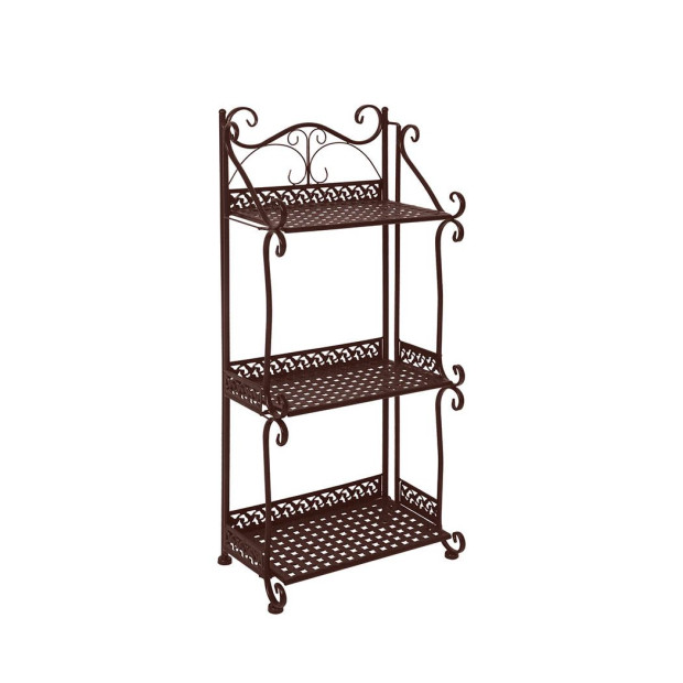 3 Tiers Plant Stand Outdoor Indoor Metal Flower Pots Rack Garden Shelf
