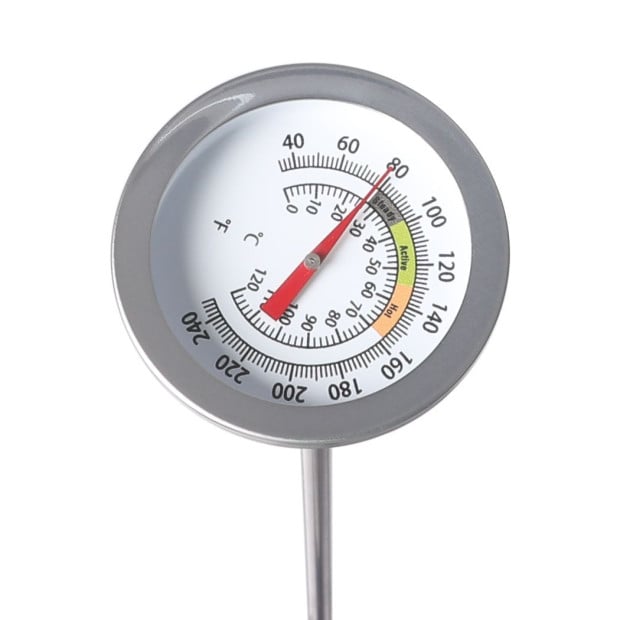 90cm Soil Thermometer Compost Garden Ground Stainless Steel 0-120deg Image 4