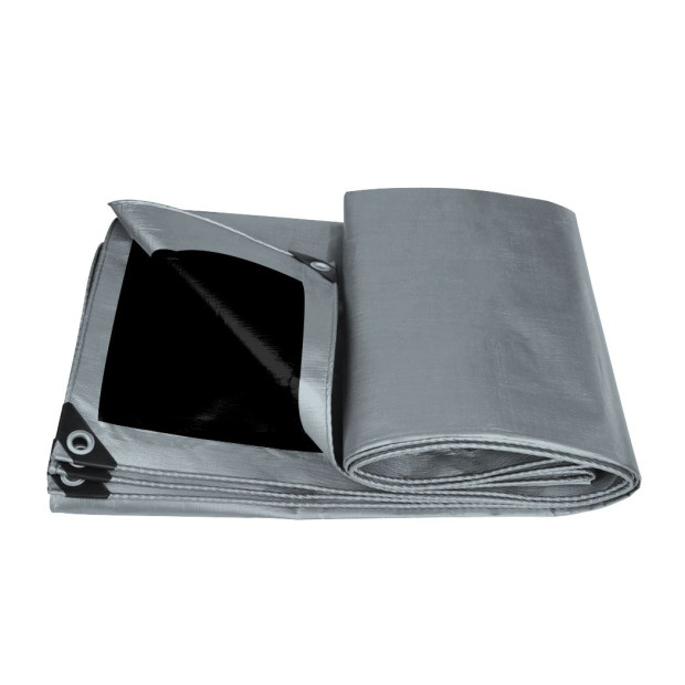 4.9x6.1M Heavy Duty Poly Tarps 200gsm PE Tarpaulin Camping UV Cover Image 3