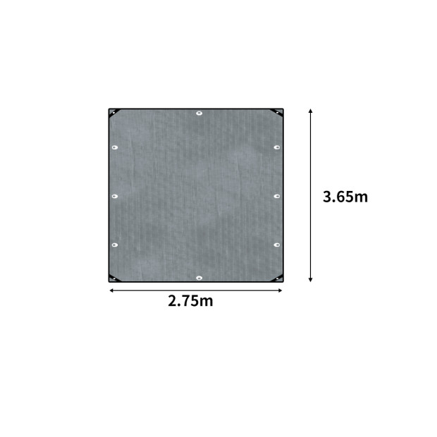 2.7x3.6M Poly Tarps 200gsm PE Tarpaulin Camping Cover UV Rot Proof Image 5