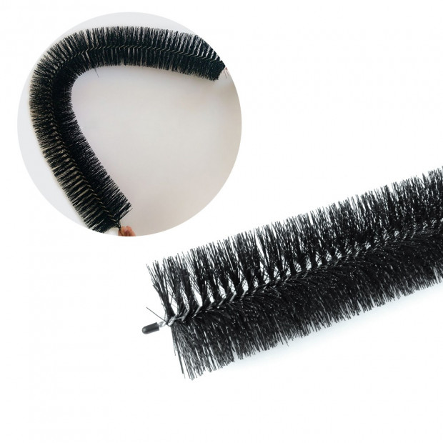 24 Pieces Of 100mm X 1m Length Gutter Brush Guard Leaf Twigs Image 3