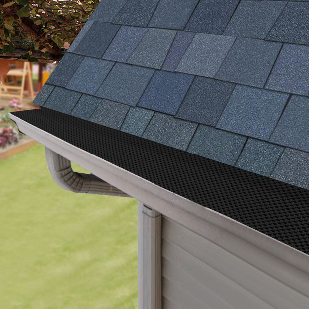 20pcs Aluminium Gutter Leaf Mesh Guard 100 X 20cm Image 4