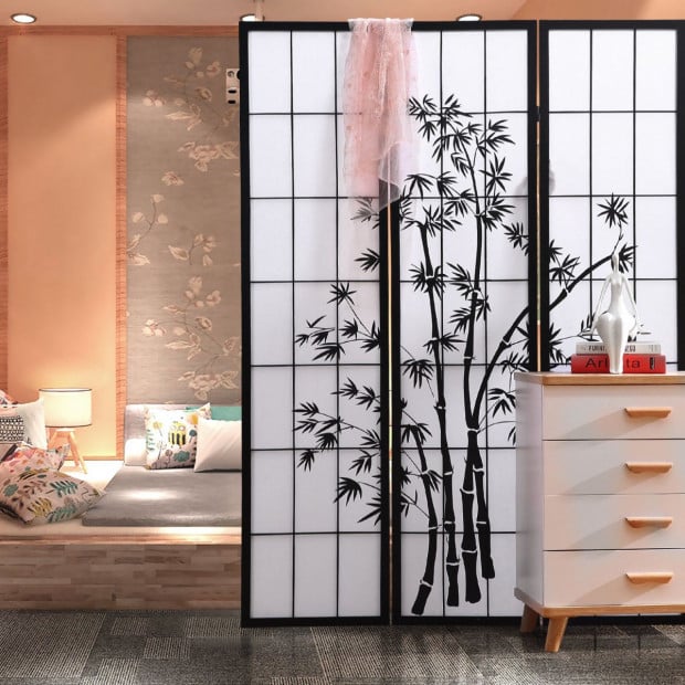 Levede 8 Panel Free Standing Foldable Timber Room Divider