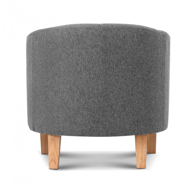 Abby Fabric Armchair - Grey Image 4