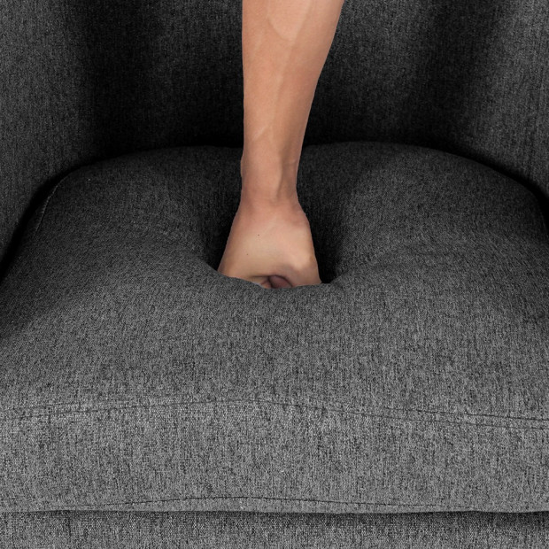 Abby Fabric Armchair - Grey Image 5