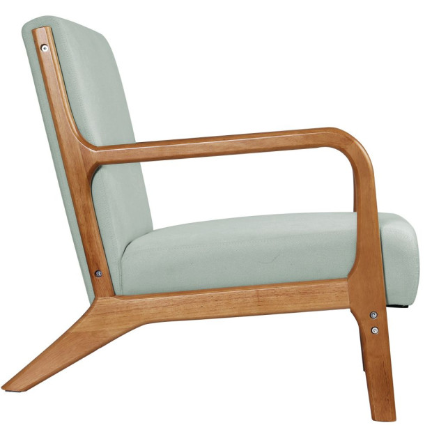Armchair Lounge Chair Accent Armchairs Couch Sofa Bedroom Grey Wood Image 4