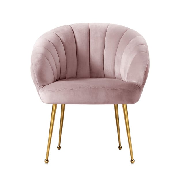 Armchair Lounge Chair Armchairs Accent Chairs Velvet Sofa Pink Couch Image 3