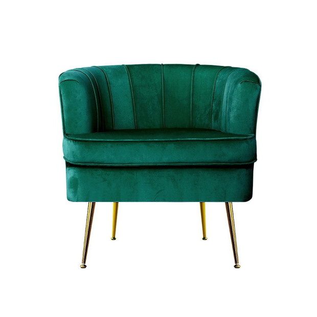 Armchair Lounge Accent Chair Armchairs Sofa Chairs Velvet Green Couch Image 3
