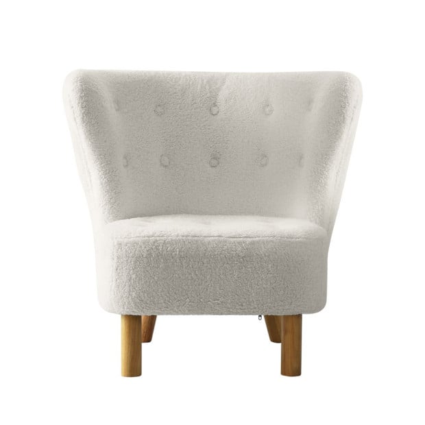 Armchair Lounge Accent Chair Couch Sofa Bedroom White Image 3
