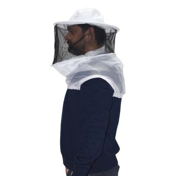 Beekeeping Bee Half Body Round Head Veil Protective Gear Image 2