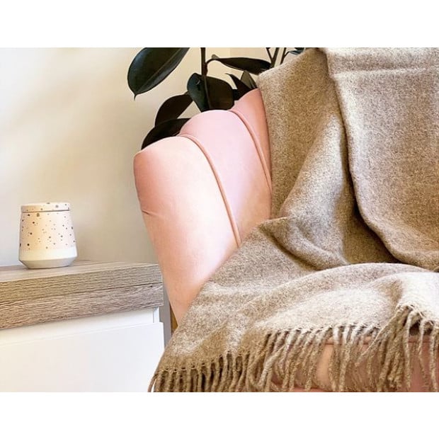 Throw - 100% NZ Wool - Beige Image 2