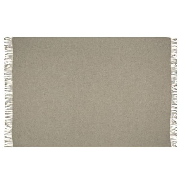 Throw - 100% NZ Wool - Beige Image 3