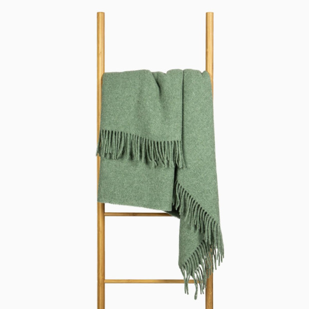 Throw - 100% NZ Wool - Sage Image 3