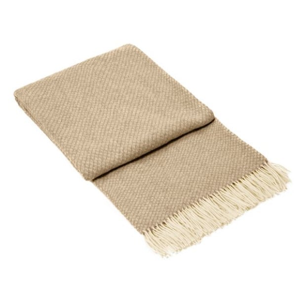 Throw - Merino Wool/Cashmere - Beige