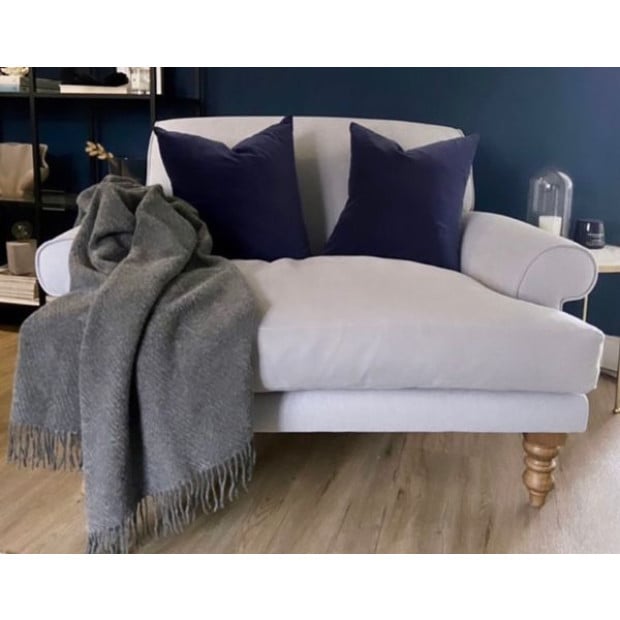 Hampton Throw - Merino Wool Blend - Slate Image 2