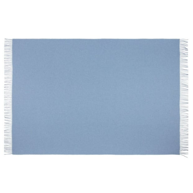 Paddington Throw - Fine Wool Blend - Blue Image 3