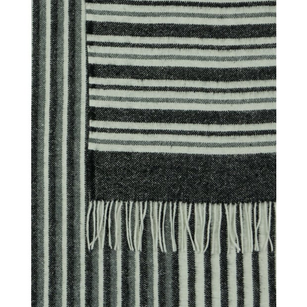 Throw - Reclaimed Wool Blend - Monochrome Image 4