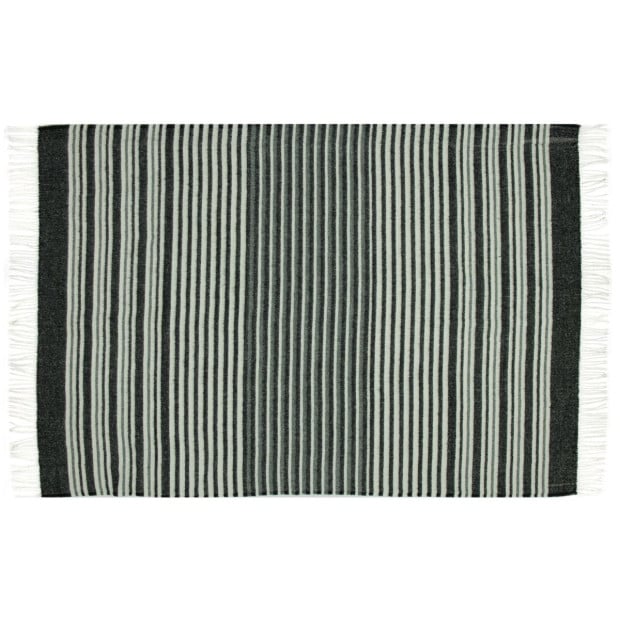 Throw - Reclaimed Wool Blend - Monochrome Image 3