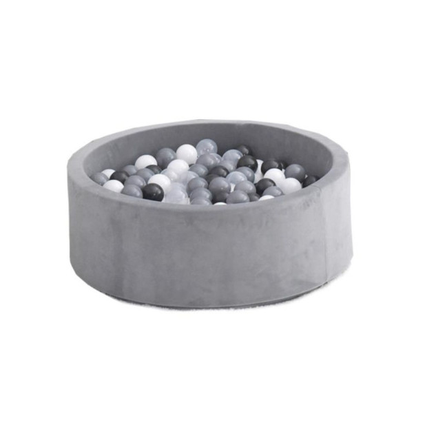 90x30cm Ocean Ball Play Pit Soft Baby Kids Foam Pool Child Grey