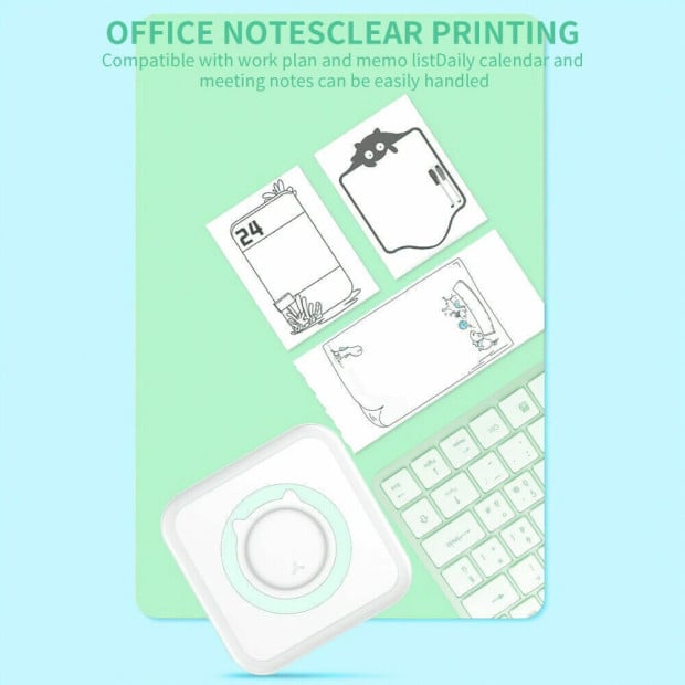 Mini Printer Thermal Photo Portable Wireless Pocket Image 2