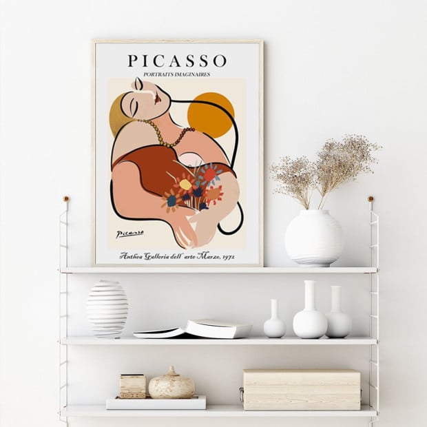 60cmx90cm Le Reve By Pablo Picasso Wood Frame Canvas Wall Art Image 2