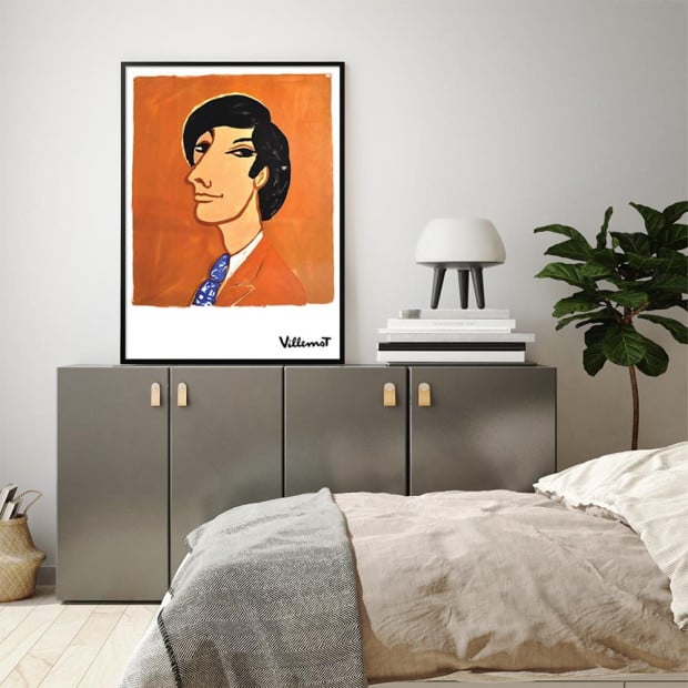 80cmx120cm Villemot 1971 Black Frame Canvas Wall Art Image 2