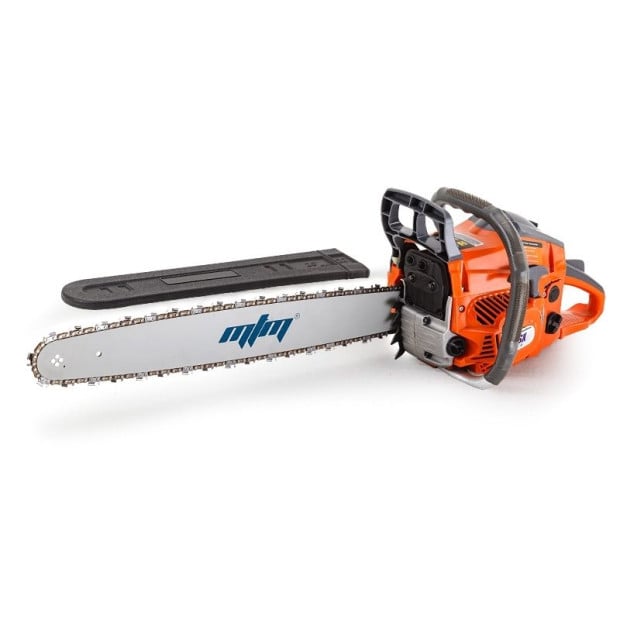 Petrol Chainsaw 22in Bar E-start Tree Pruning Chain Saw Top Handle