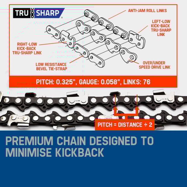 Chainsaw Petrol Commercial 20in Bar E-start Tree Pruning Chain Saw Image 8