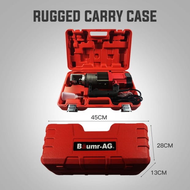 16mm Rebar Cutter Hydraulic Electric Reo Bar Portable Machine Re 850w Image 8
