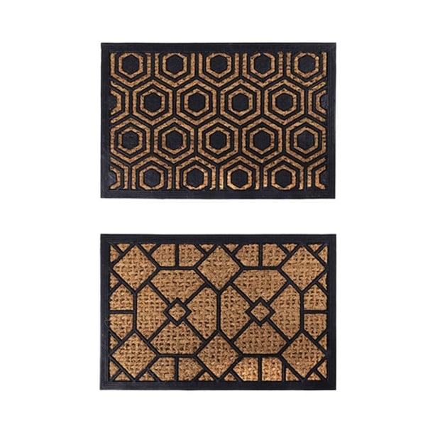 2x Coconut Coir Front Door Entryway Doormat Floor Mat Outdoor