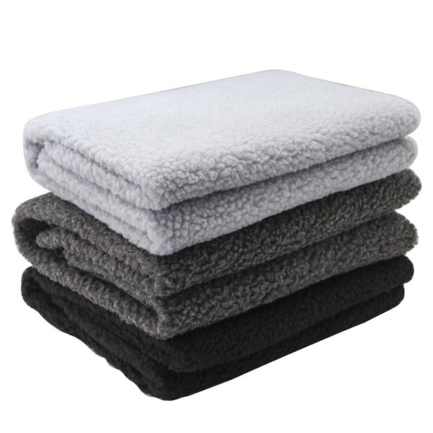 Pet Blanket Dog Cat Rug Puppy Kitten Washable Soft Warmth Fleece 1x1m Image 2