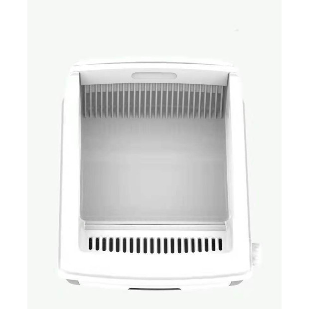 Large Cat Litter Tray Box Kitty Toilet Rack Scoop Cleaning Box White Image 5