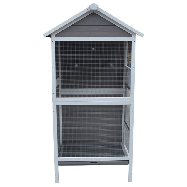 Wooden XL Pet Cages Aviary Carrier Travel Canary Parrot Bird Cage