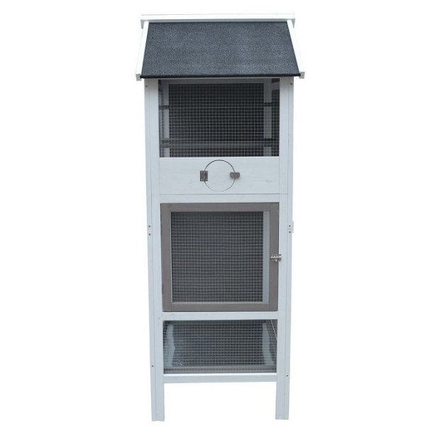 Wooden XL Pet Cages Aviary Carrier Travel Canary Parrot Bird Cage Image 4