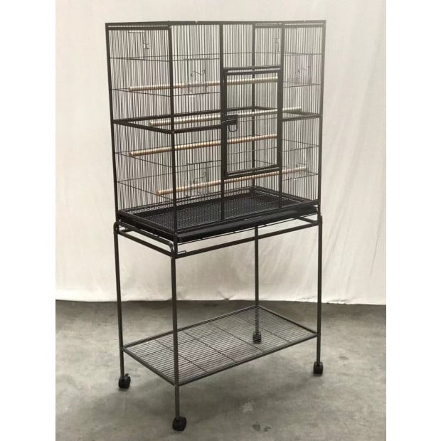 161cm Bird Cage Parrot Aviary Pet Budgie Perch Castor Wheels Image 3