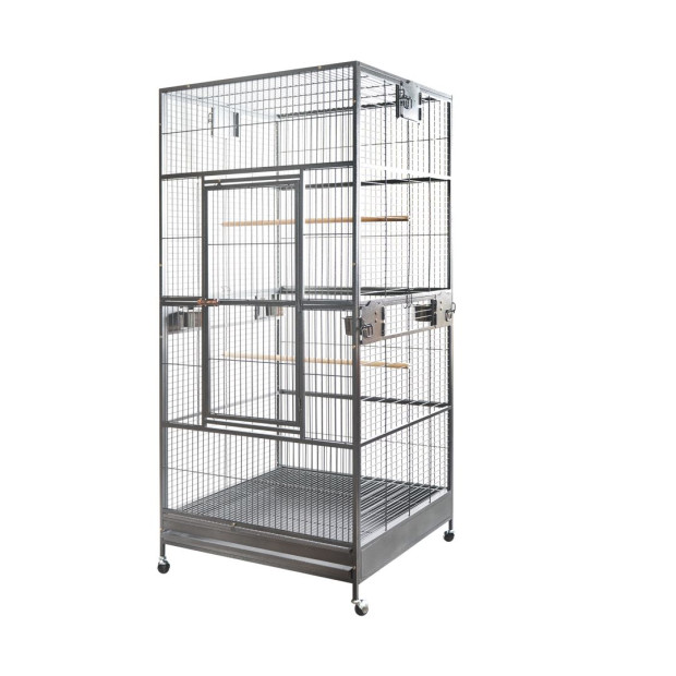 203cm Macaw Parrot Aviary Bird Cat Pet Cage On Wheels XXL Image 2