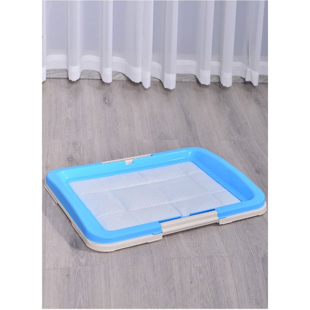 Large Dog Potty Puppy Training Tray Pet Toilet Tray Pad Mat Blue Image 2