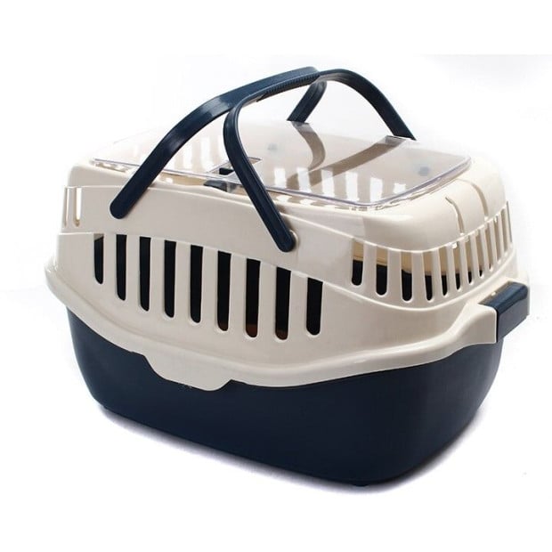 Medium Dog Cat Crate Pet Rabbit Guinea Pig Carrier Cage With Mat Image 2