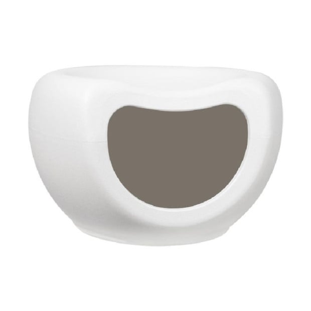 Cat Bed Cave Dog House Kennel Plastic Pet Pod Bedding Igloo White